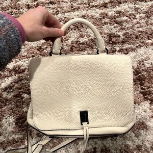 New with tags Rebecca minkoff leather cream backpack purse